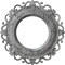 Ekena Millwork Orrington Medallion (Canopies up to 6 5/8"), 13 1/4"OD x 6 5/8"ID x 1 1/8"P, Ultra Pure White CM13ORUWC - alternate 1